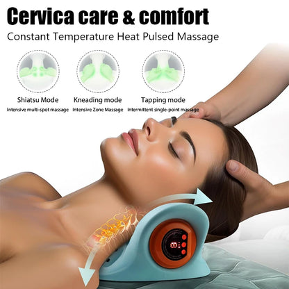 CerviPro™ EMS Heated Neck Traction Pillow