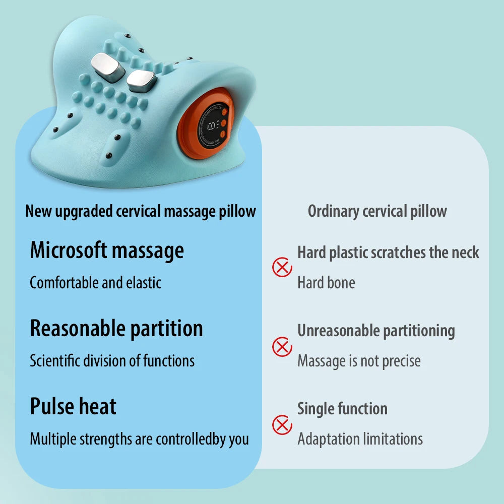 CerviPro™ EMS Heated Neck Traction Pillow