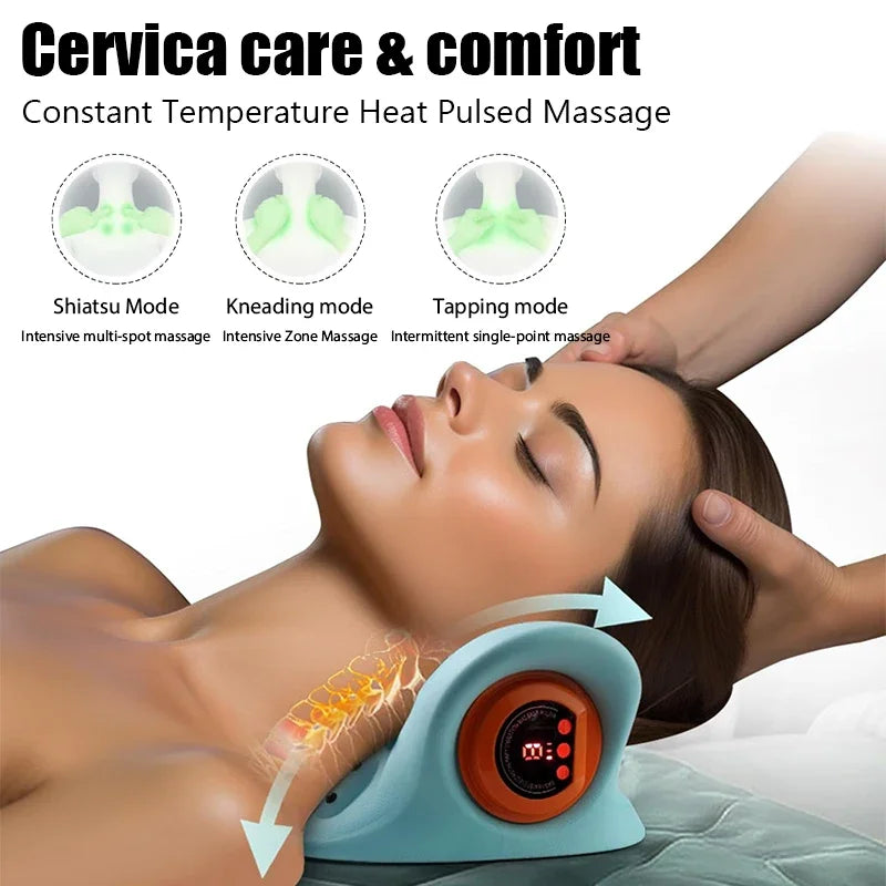 CerviPro™ EMS Heated Neck Traction Pillow